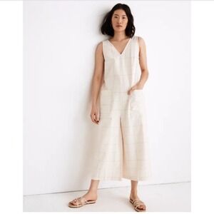 Madewell x LAUDE the Label Pocket Jumpsuit in Windowpane Medium